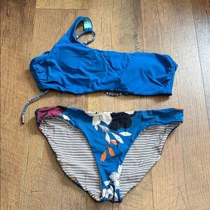 Red Carter Blue Floral Bikini